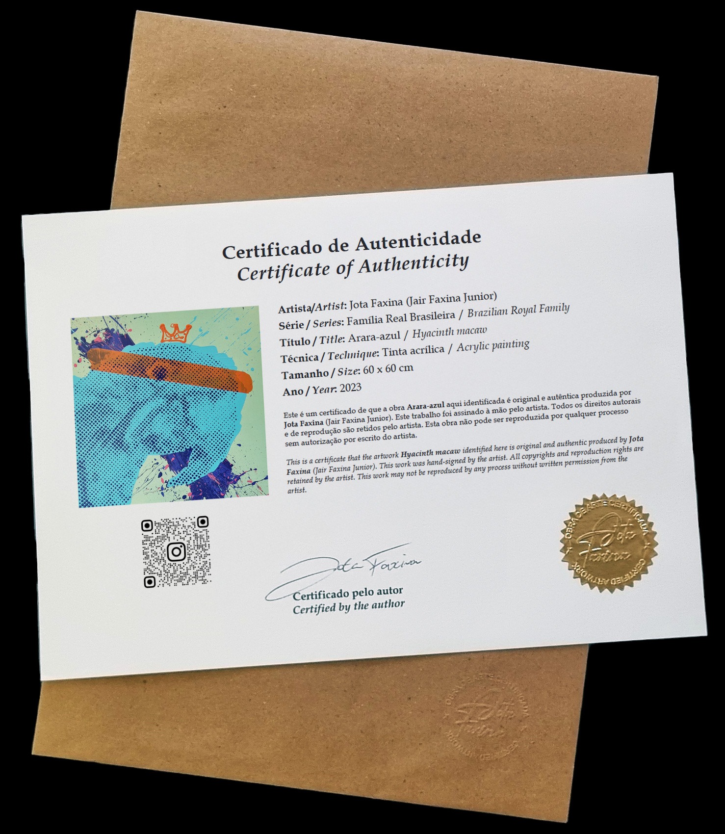 Certificado de Autenticidade