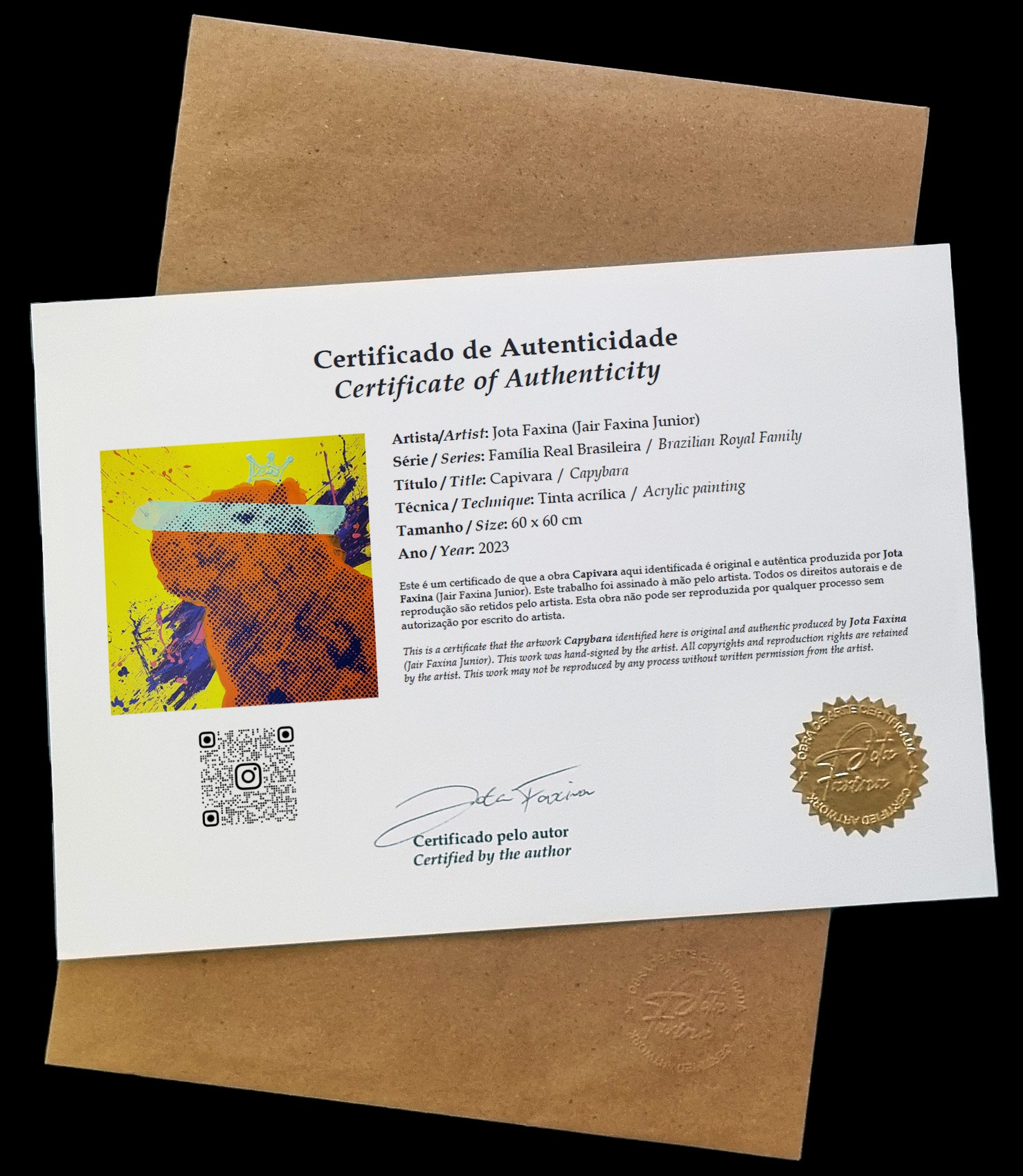 Certificado de Autenticidade