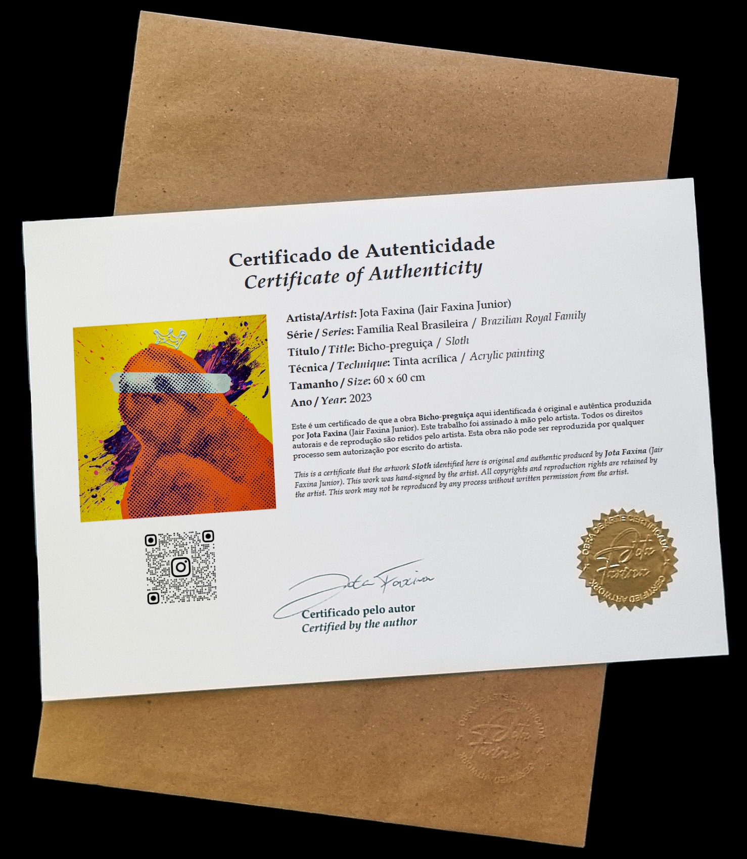 Certificado de Autenticidade